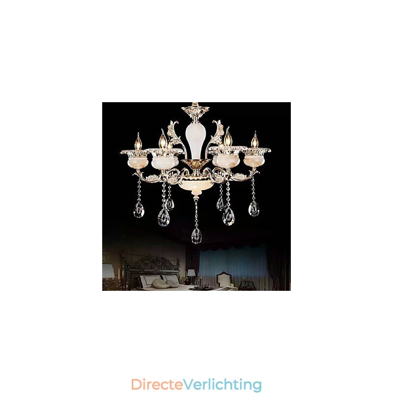 Retro Chrome Feature voor Designers Metalen Hanglamp