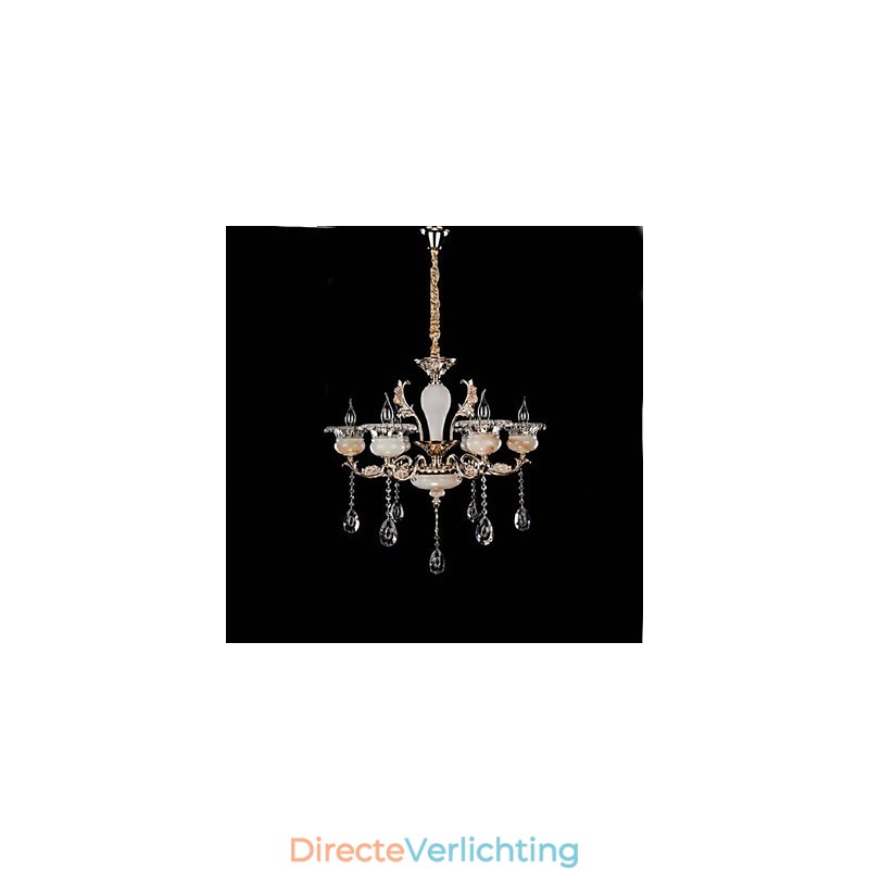 Retro Chrome Feature voor Designers Metalen Hanglamp
