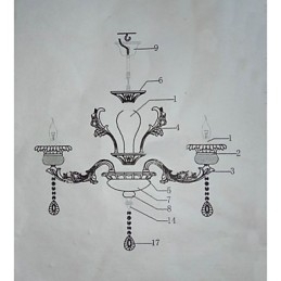Retro Chrome Feature voor Designers Metalen Hanglamp