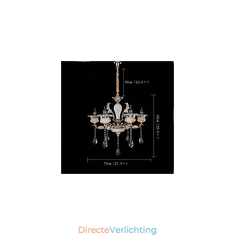 Retro Chrome Feature voor Designers Metalen Hanglamp