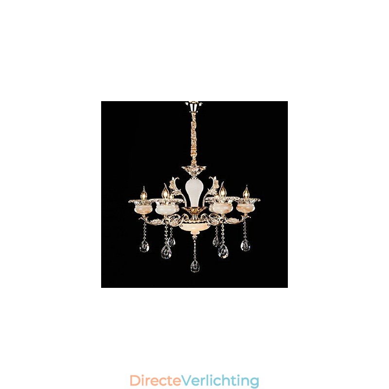 Retro Chrome Feature voor Designers Metalen Hanglamp