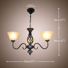 Traditioneel Klassiek Rustiek Lodge Vintage Retro Landelijk Andere kenmerken voor Mini Stijl Ontwerpers Metalen kroonluchter