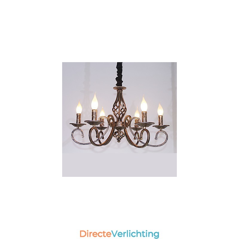 Retro Eenvoudige Lamp Koperkleurige Lamp Kaarslamp
