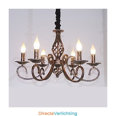 Retro Eenvoudige Lamp Koperkleurige Lamp Kaarslamp Retro Eenvoudige Lamp Koperkleurige Lamp Kaarslamp