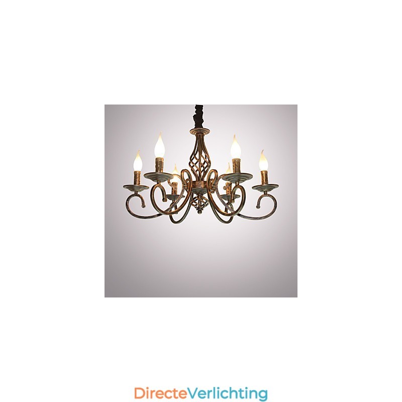Retro Eenvoudige Lamp Koperkleurige Lamp Kaarslamp