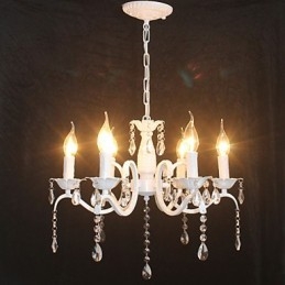 Kroonluchter Moderne Kristal Mini Kaars Stijl IJzeren Lamp Lampen