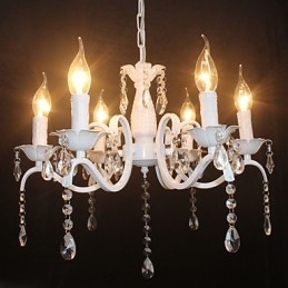 Kroonluchter Moderne Kristal Mini Kaars Stijl IJzeren Lamp Lampen