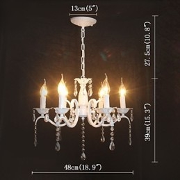 Kroonluchter Moderne Kristal Mini Kaars Stijl IJzeren Lamp Lampen
