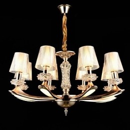 Moderne, eigentijdse, traditionele, klassieke zinklegering met kristallen mini-stijl hanglamp van metaal