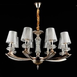 Moderne, eigentijdse, traditionele, klassieke zinklegering met kristallen mini-stijl hanglamp van metaal