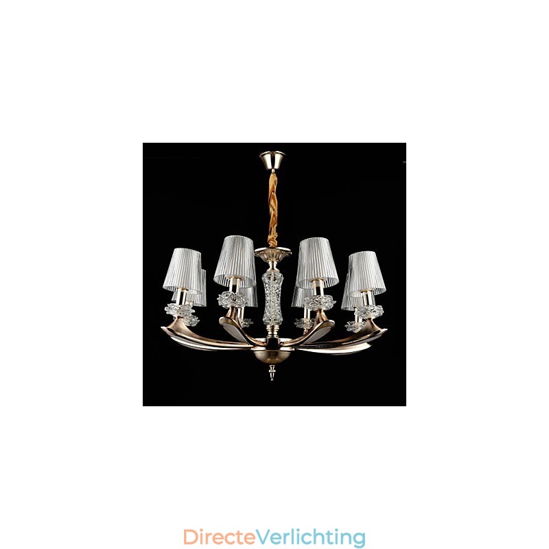 Moderne, eigentijdse, traditionele, klassieke zinklegering met kristallen mini-stijl hanglamp van metaal