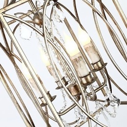 Vier licht vintage metalen Amerikaanse industriële loft schilderij kleur Europese kroonluchterlamp de indoor decorate hanglamp