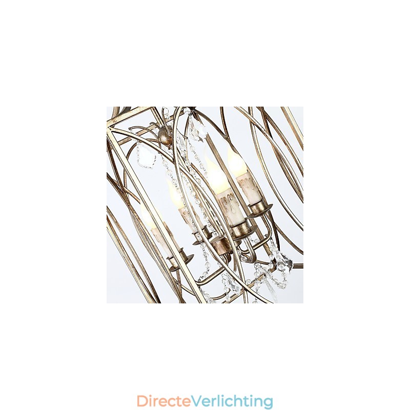 Vier licht vintage metalen Amerikaanse industriële loft schilderij kleur Europese kroonluchterlamp de indoor decorate hanglamp