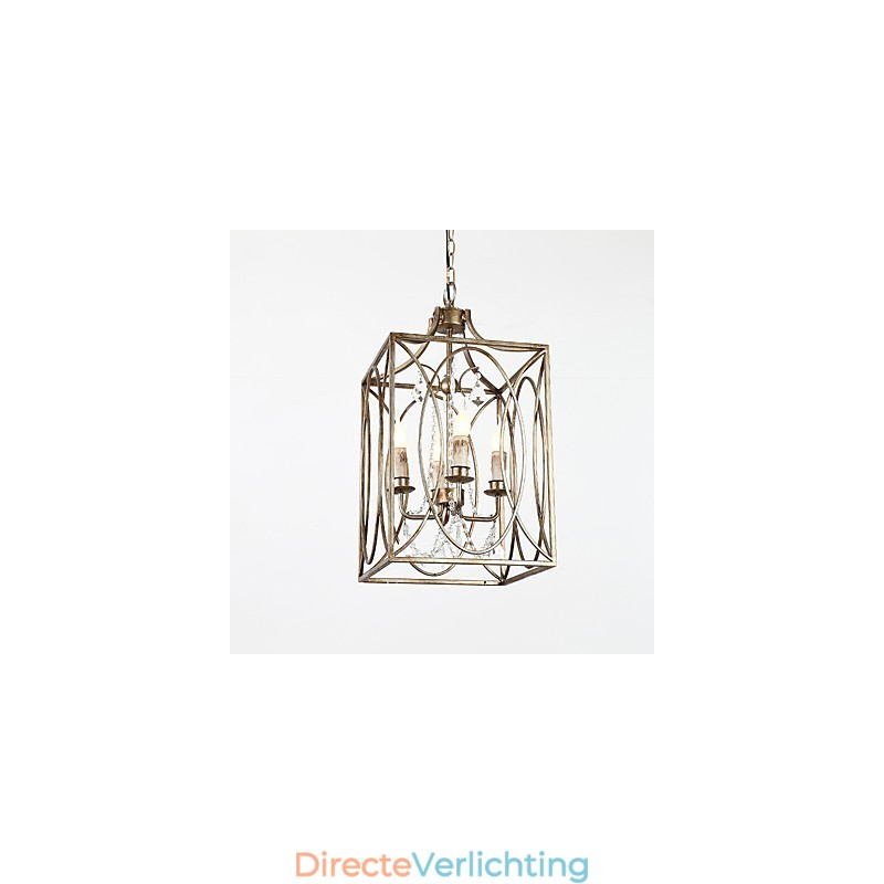 Vier licht vintage metalen Amerikaanse industriële loft schilderij kleur Europese kroonluchterlamp de indoor decorate hanglamp