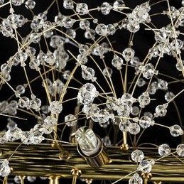 Traditionele klassieke gegalvaniseerde eigenschap voor kristallen metalen kroonluchter