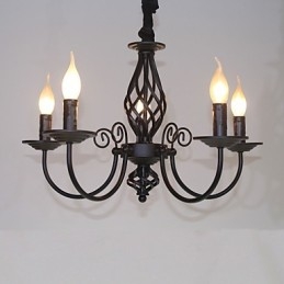 Modern Hedendaags Traditioneel Klassiek Vintage Retro Andere kenmerken voor Mini Stijl Kaars Stijl Metalen Kroonluchter