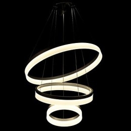 Ronde kroonluchterverlichting Verlichting Moderne acryllampen Luxe plafondlampen met drie ringen