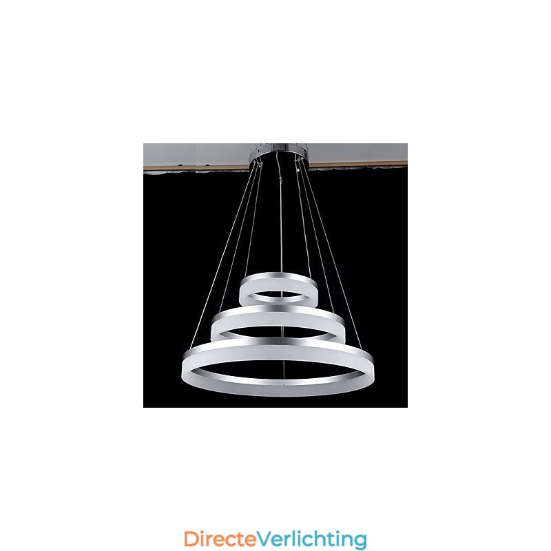 Ronde kroonluchterverlichting Verlichting Moderne acryllampen Luxe plafondlampen met drie ringen