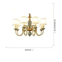 Kroonluchter Traditioneel Klassiek Landelijk Messing Kenmerk voor Mini Stijl Metaal 8 Lampen