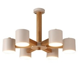 6 lampen kroonluchter moderne eigentijdse traditionele klassieke vintage land hout kenmerk voor hout