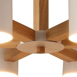 6 lampen kroonluchter moderne eigentijdse traditionele klassieke vintage land hout kenmerk voor hout