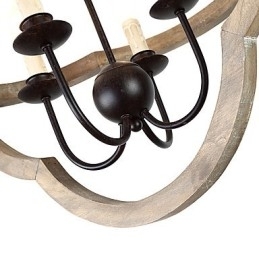 Vintage Metalen Amerikaanse Industriële Loft Schilderij Kleur Houten Kroonluchter Lamp de Indoor Decorate Hanglamp