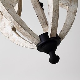 Vintage schilderij kenmerk mini stijl houten bamboe kroonluchter lamp de decoratieve hanglamp