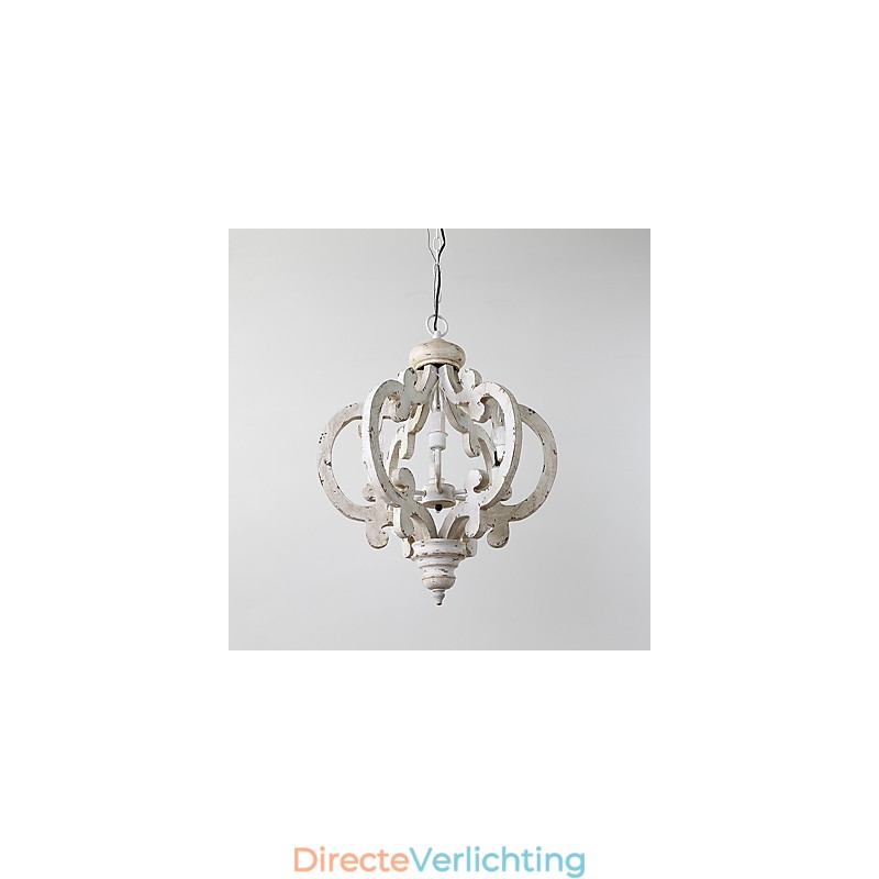 Vintage schilderij kenmerk mini stijl houten bamboe kroonluchter lamp de decoratieve hanglamp