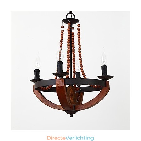 Vier licht vintage schilderij kenmerk mini stijl houten bamboe kroonluchter lamp de decoratieve hanglamp Vier licht vintage schilderij kenmerk mini stijl houten bamboe kroonluchter lamp de decoratieve hanglamp