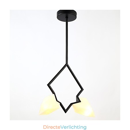 2 Lichtmast Moderne Metalen met Glazen Perzik Kroonluchter Lamp de Canteen Decorate Hanglamp 2 Lichtmast Moderne Metalen met Glazen Perzik Kroonluchter Lamp de Canteen Decorate Hanglamp