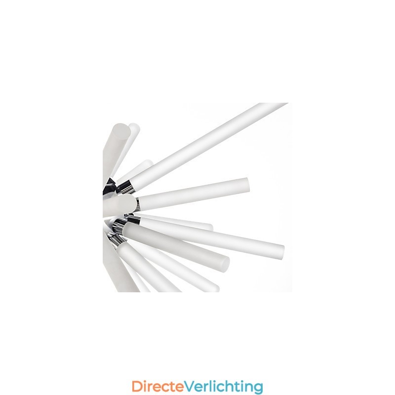 Globe Chrome-functie voor kristallen metalen kroonluchter