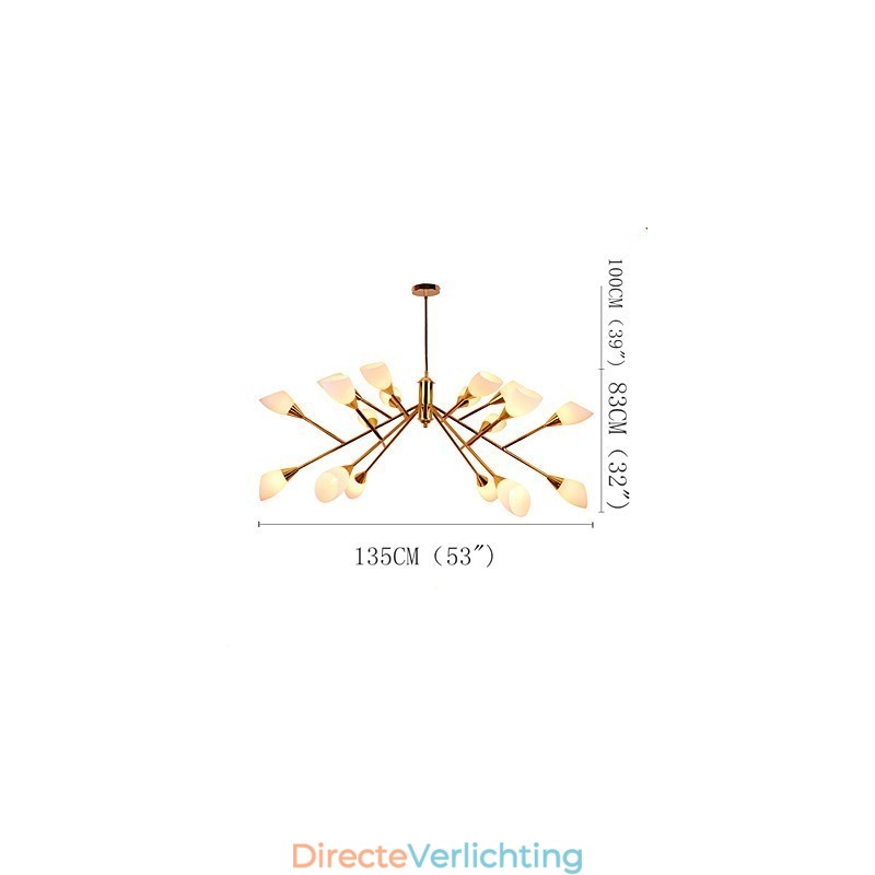 Nordic Eenvoudige Sfeervolle Pastorale Kroonluchter Creatieve Lobby Kroonluchter Lamp