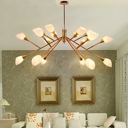Nordic Eenvoudige Sfeervolle Pastorale Kroonluchter Creatieve Lobby Kroonluchter Lamp