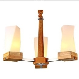 Eenvoudige kunstverlichting Massief hout Creatief wonen Plafondlamp