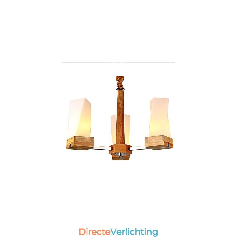 Eenvoudige kunstverlichting Massief hout Creatief wonen Plafondlamp