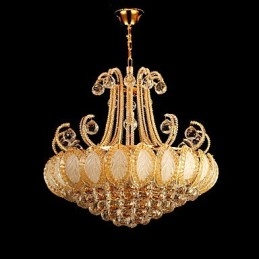 Moderne luxe kroonluchter kristallen hanglamp diameter 50 cm bevat 8 lampen