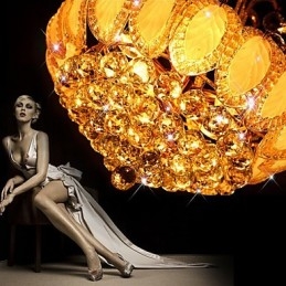 Moderne luxe kroonluchter kristallen hanglamp diameter 50 cm bevat 8 lampen