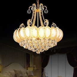 Moderne luxe kroonluchter kristallen hanglamp diameter 50 cm bevat 8 lampen