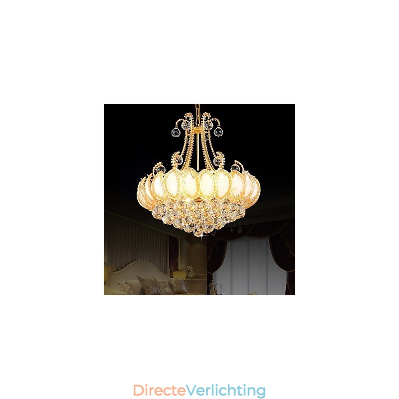Moderne luxe kroonluchter kristallen hanglamp diameter 50 cm bevat 8 lampen