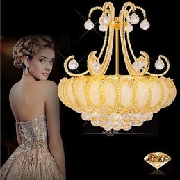 Moderne luxe kroonluchter kristallen hanglamp diameter 50 cm bevat 8 lampen