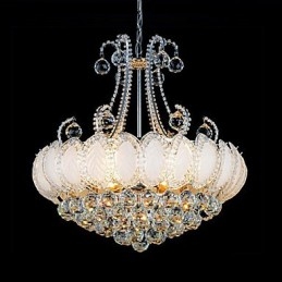 Moderne luxe kroonluchter kristallen hanglamp diameter 50 cm bevat 8 lampen
