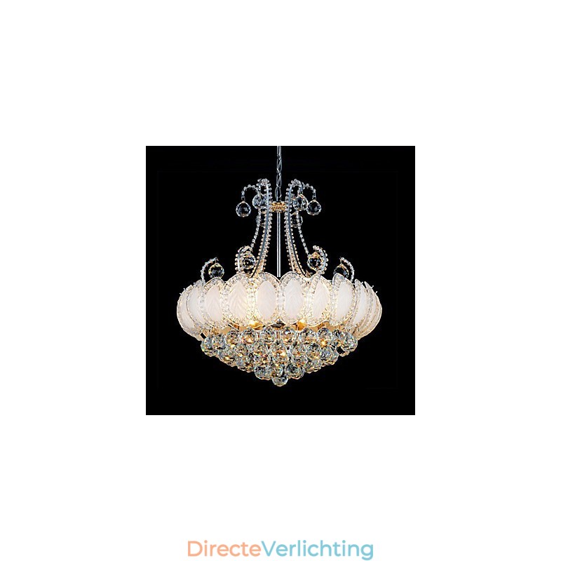 Moderne luxe kroonluchter kristallen hanglamp diameter 50 cm bevat 8 lampen