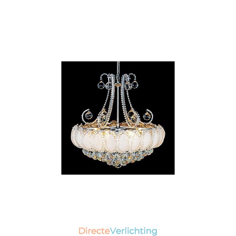 Moderne luxe kroonluchter kristallen hanglamp diameter 50 cm bevat 8 lampen