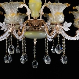 Moderne, eigentijdse, traditionele, klassieke zinklegering met kristallen mini-stijl hanglamp van metaal