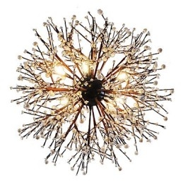 Moderne kroonluchter vuurwerk vintage smeedijzer met 8 lampen kroonluchter eiland hanglamp plafondlamp