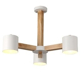 3-lichts kroonluchter Modern eigentijds Traditioneel klassiek Vintage Landelijk Hout Kenmerk voor hout