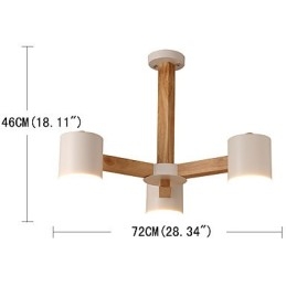 3-lichts kroonluchter Modern eigentijds Traditioneel klassiek Vintage Landelijk Hout Kenmerk voor hout