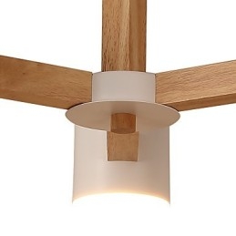 3-lichts kroonluchter Modern eigentijds Traditioneel klassiek Vintage Landelijk Hout Kenmerk voor hout