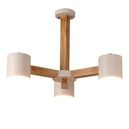 3-lichts kroonluchter Modern eigentijds Traditioneel klassiek Vintage Landelijk Hout Kenmerk voor hout