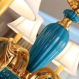 Alle koperen kroonluchter Jade decoratieve kroonluchter